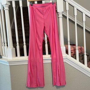 Brand New Pink Blossom Front Slit Pants